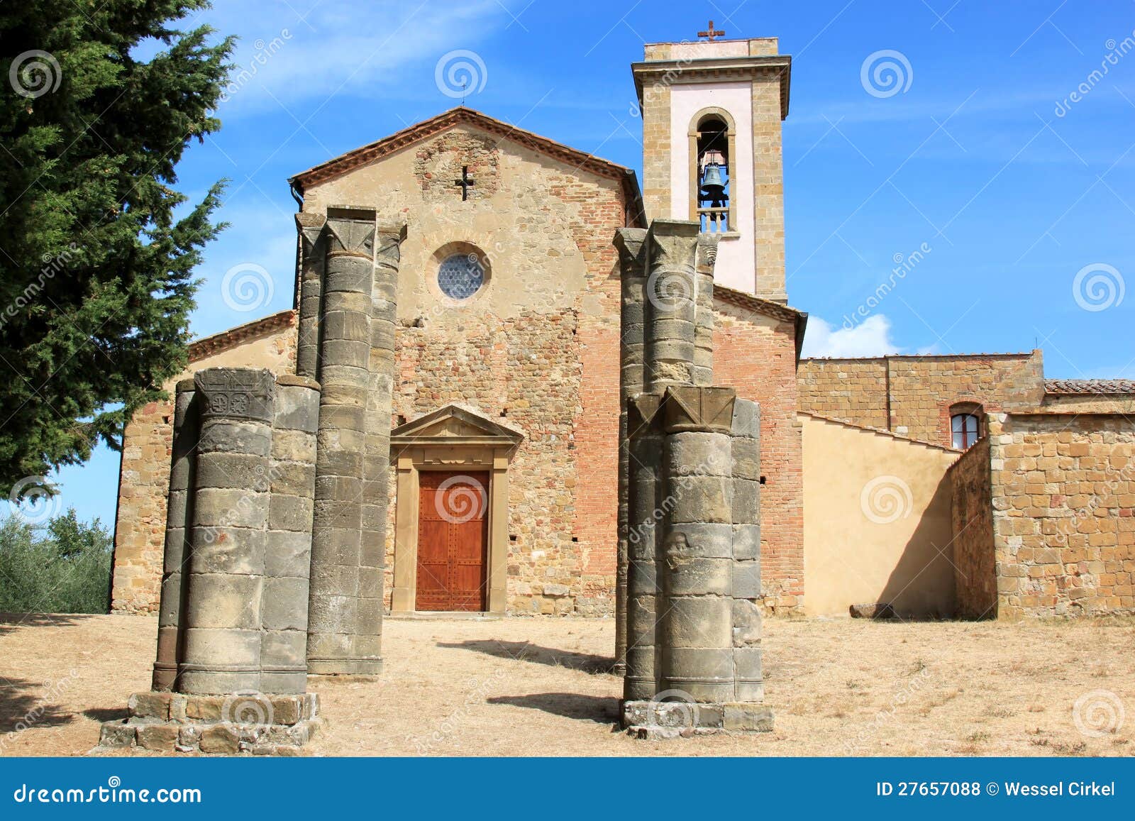 old romanesque chapel in sant' appiano, italy