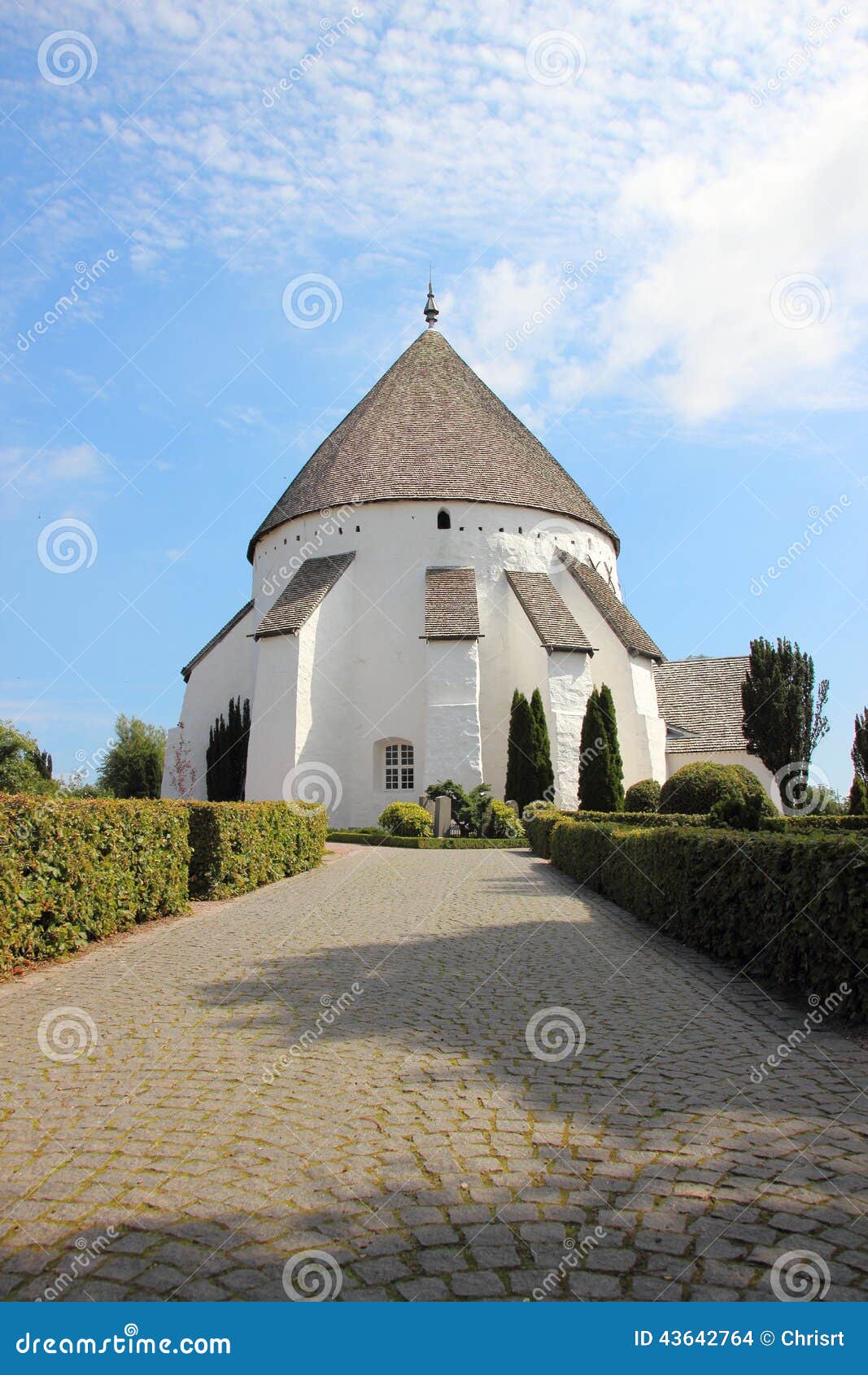 Old Round Church at Bornholm Denmark Stock Photo Image of ages, place