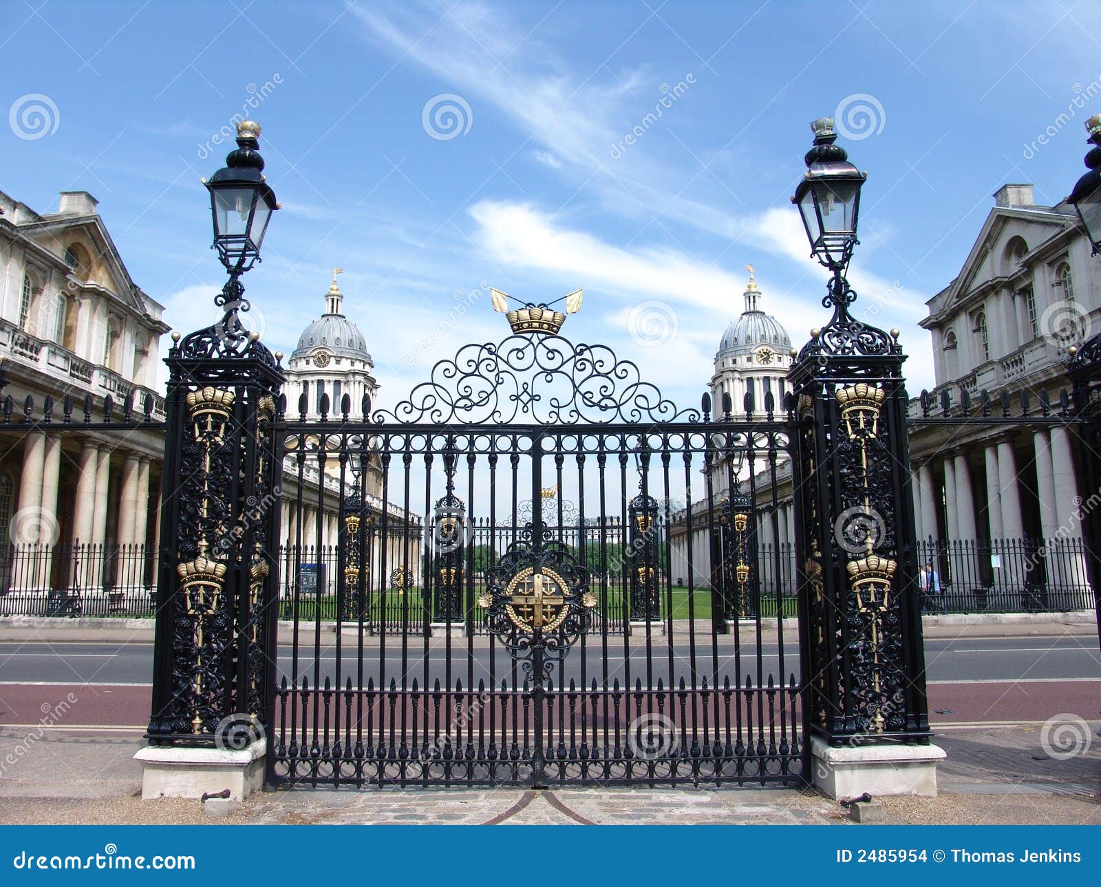 Old Royal Navel College Gates Stock Photo Image of royal, wrought