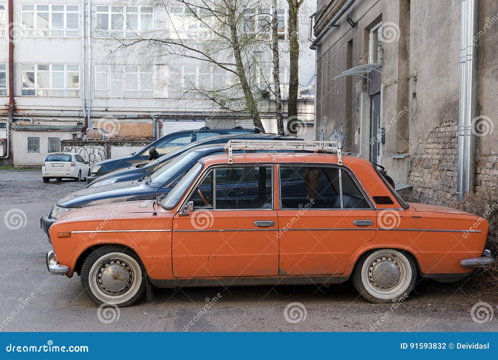 Old Russian Car Zhiguli. Lada Stock Photo Image of automobile, rusty