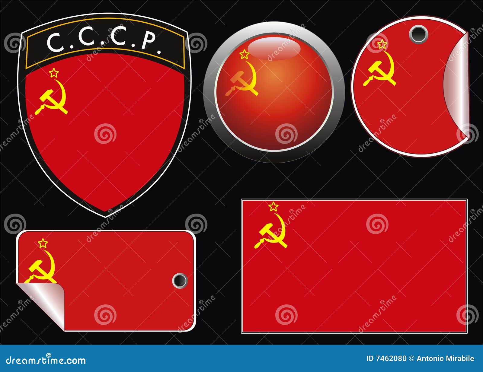 Glossy wave icon. Illustration of flag of Russia