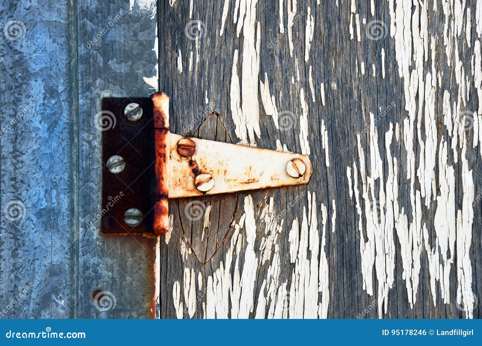 Old Rusted Door Hinge stock photo. Image of fence, grunge 95178246