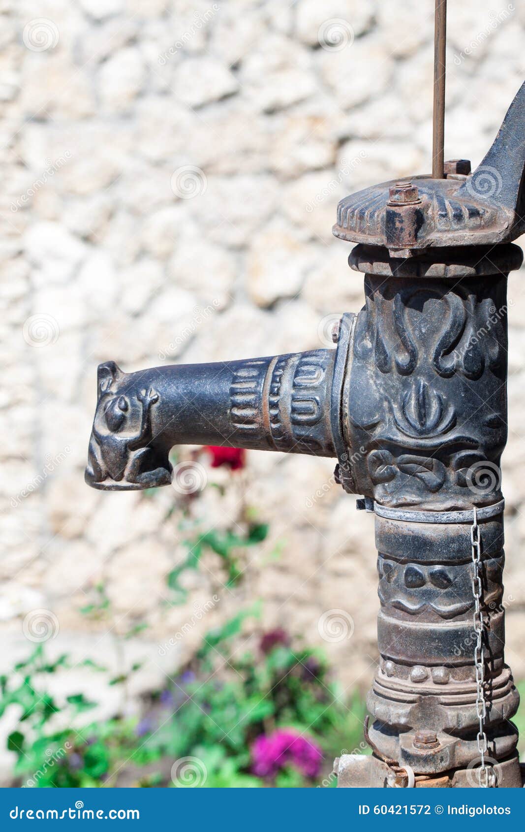 Old rusted water pump stock photo. Image of plumbing 60421572