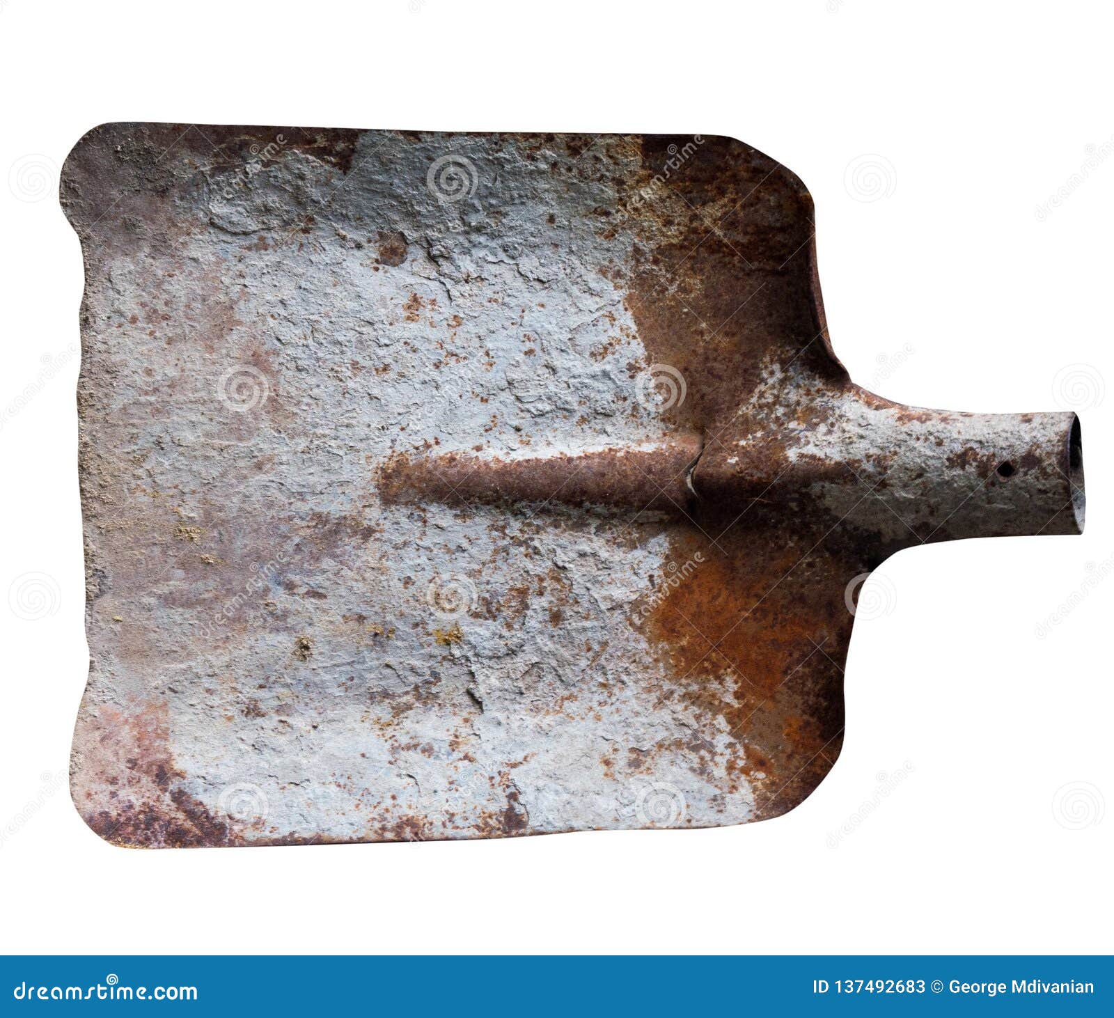 Old rustic shovel stock image. Image of digging, gardener 137492683