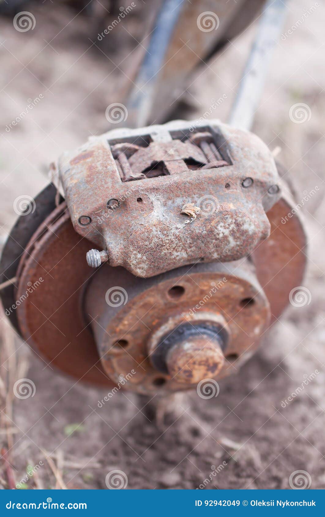 Old Rusty Brakes from the Car Stock Image Image of industry, rusty