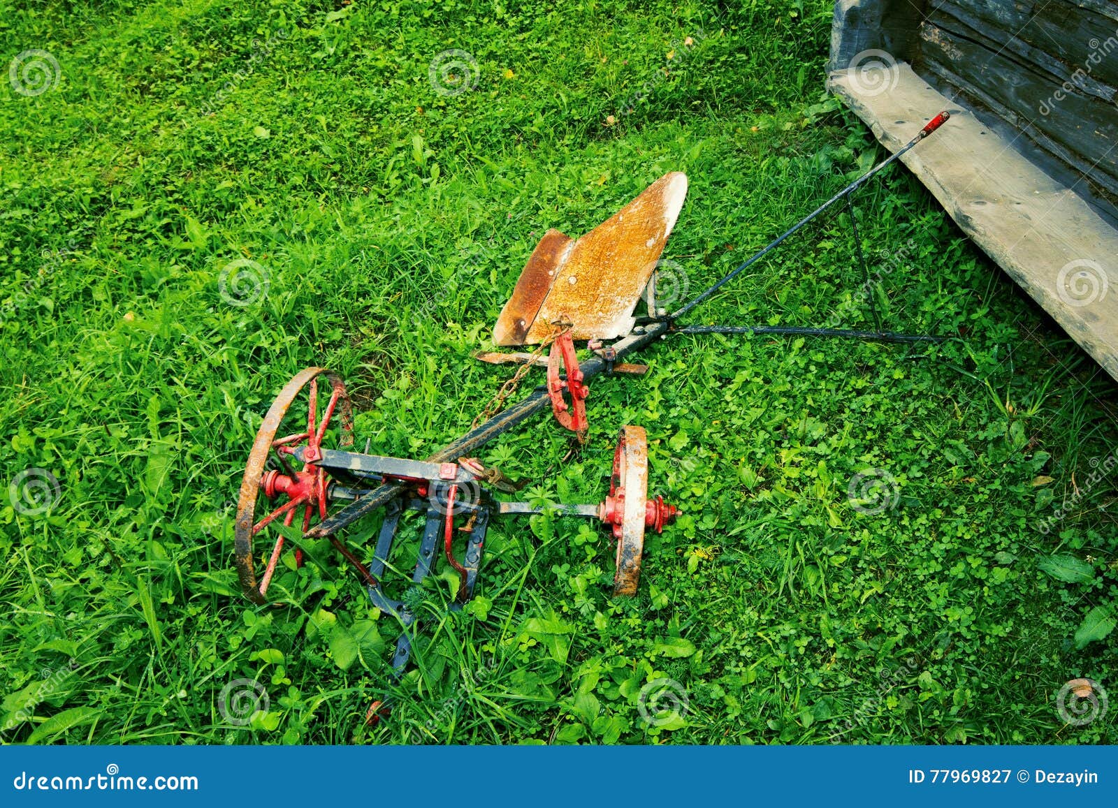Tiller On Grass RoyaltyFree Stock Image 729292