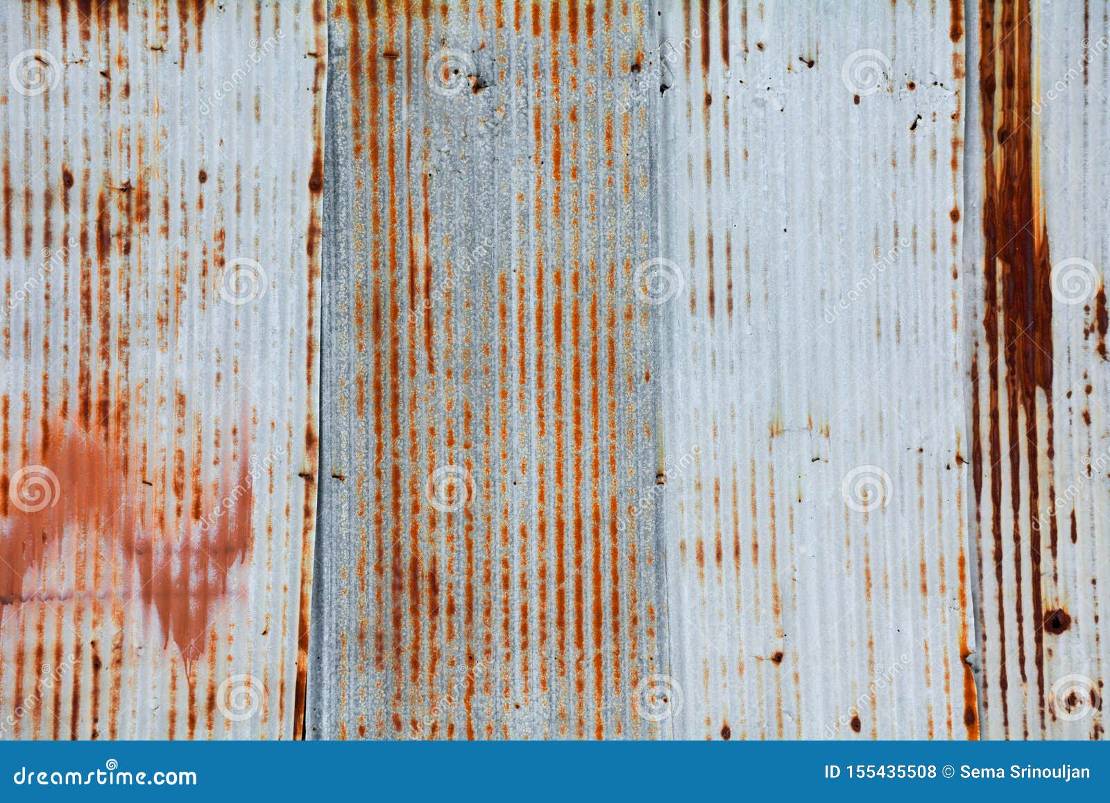 Old and Rusty Galvanized Iron Roof Texture. Stock Photo Image of