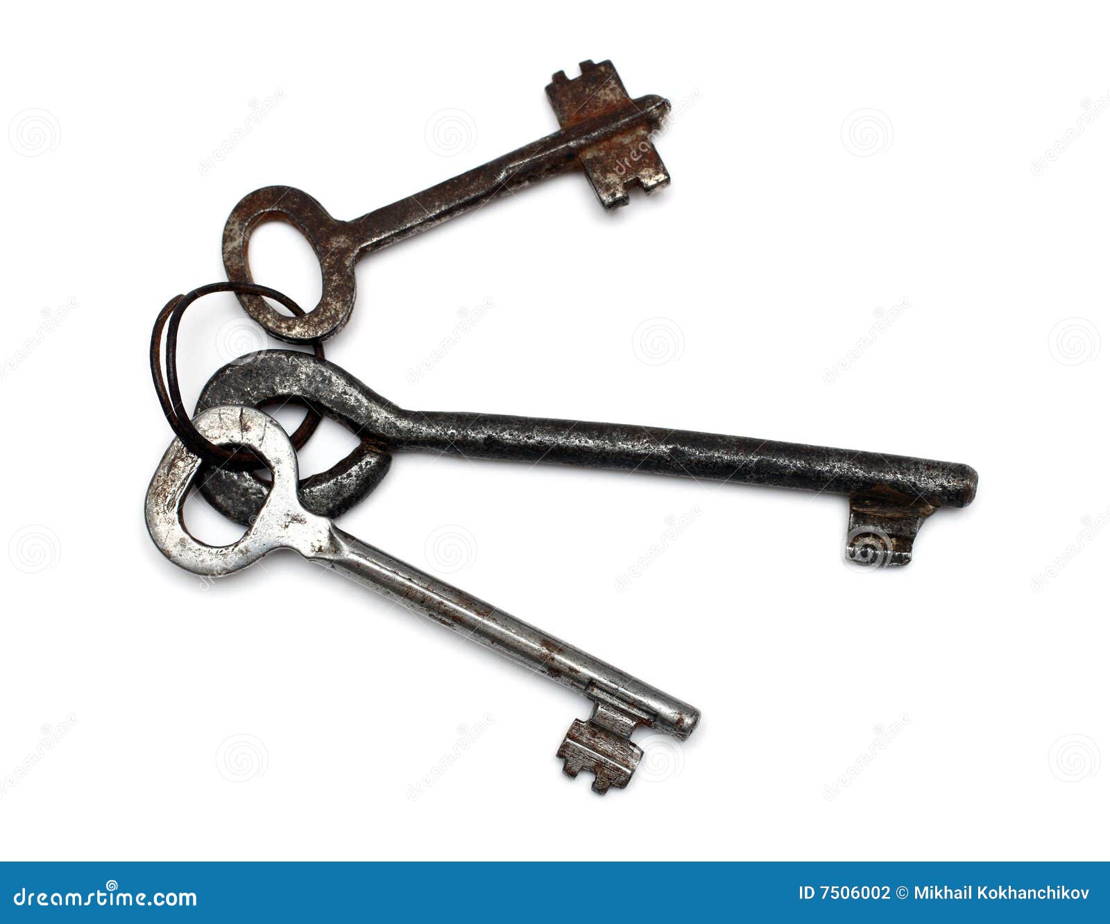 Old rusty keys stock photo. Image of safety, oldfashioned - 7506002