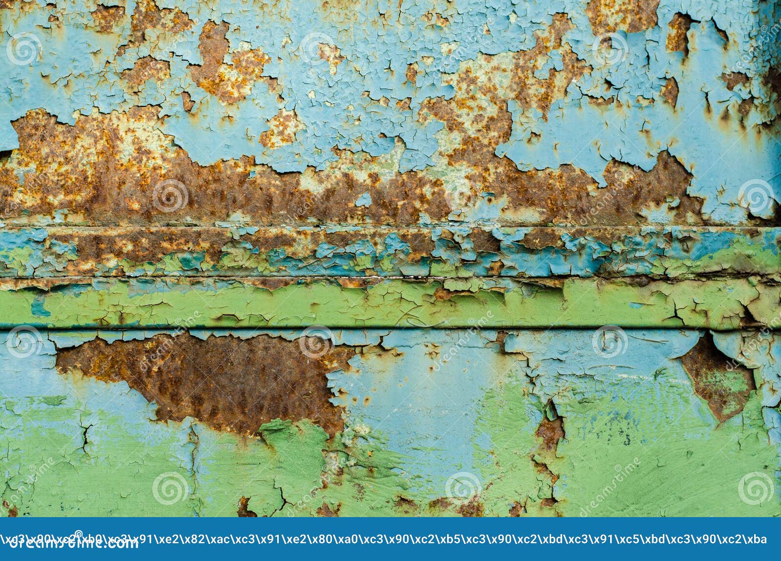 Old Rusty Metal Surface. Old Paint Falls Off the Metal. the Structure