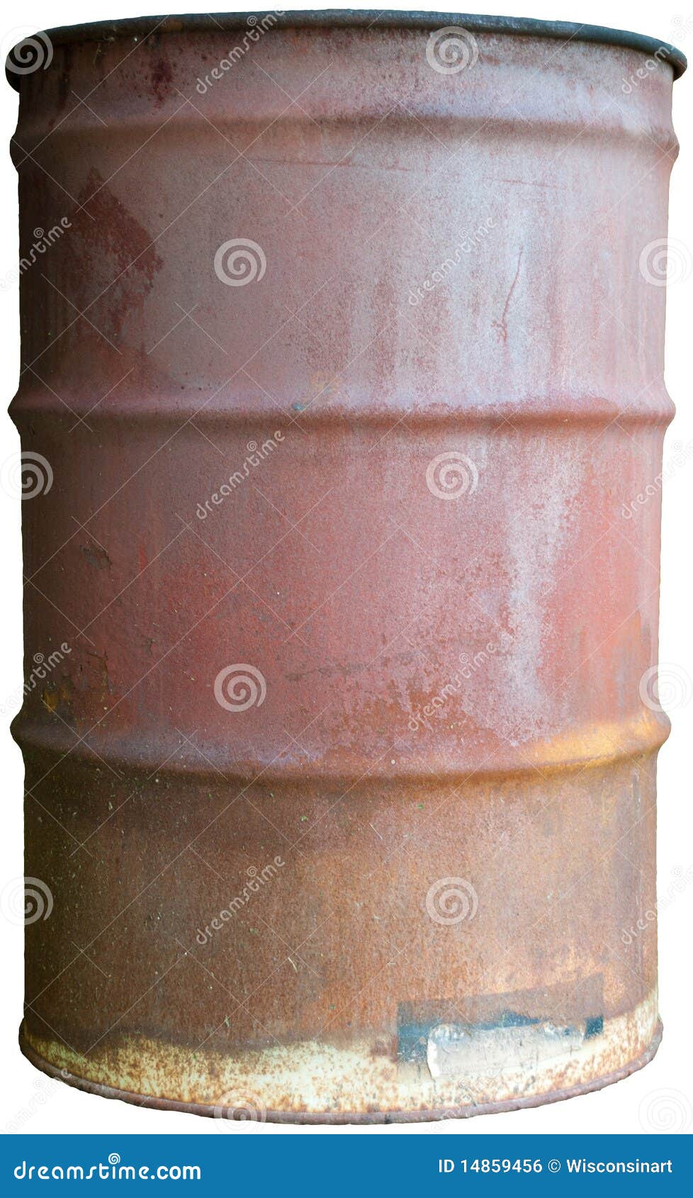 old rusty oil barrel  55 gallon drum can