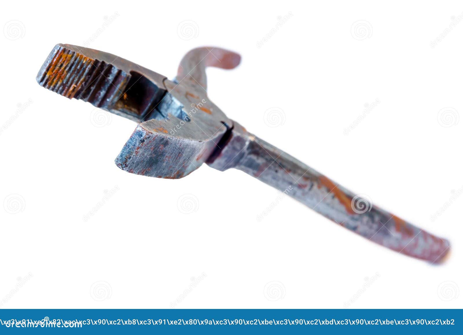 Rusty Pliers Isolated On White Background Stock Image Image of craft