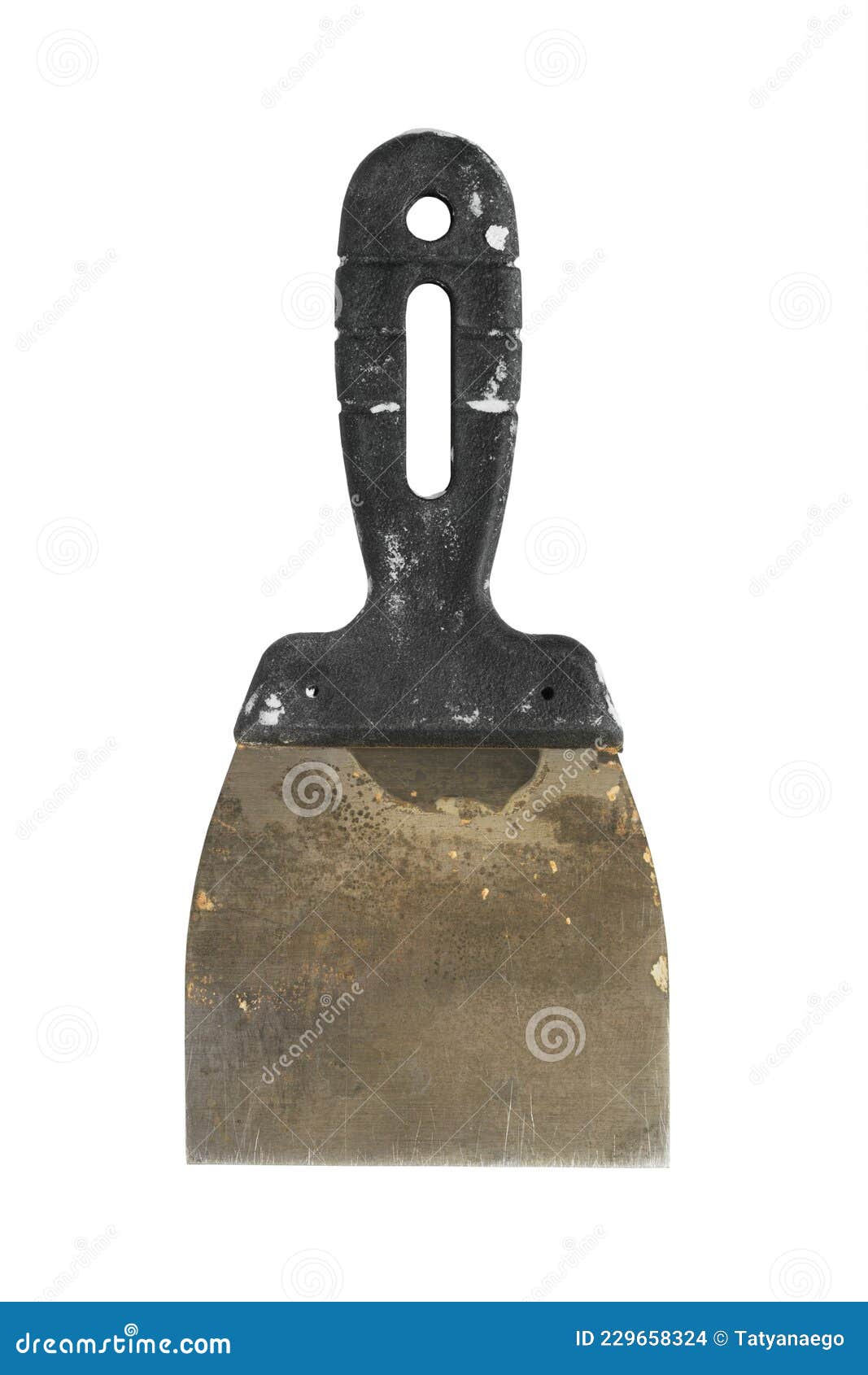 Putty knife isolated stock photo. Image of building 229658324