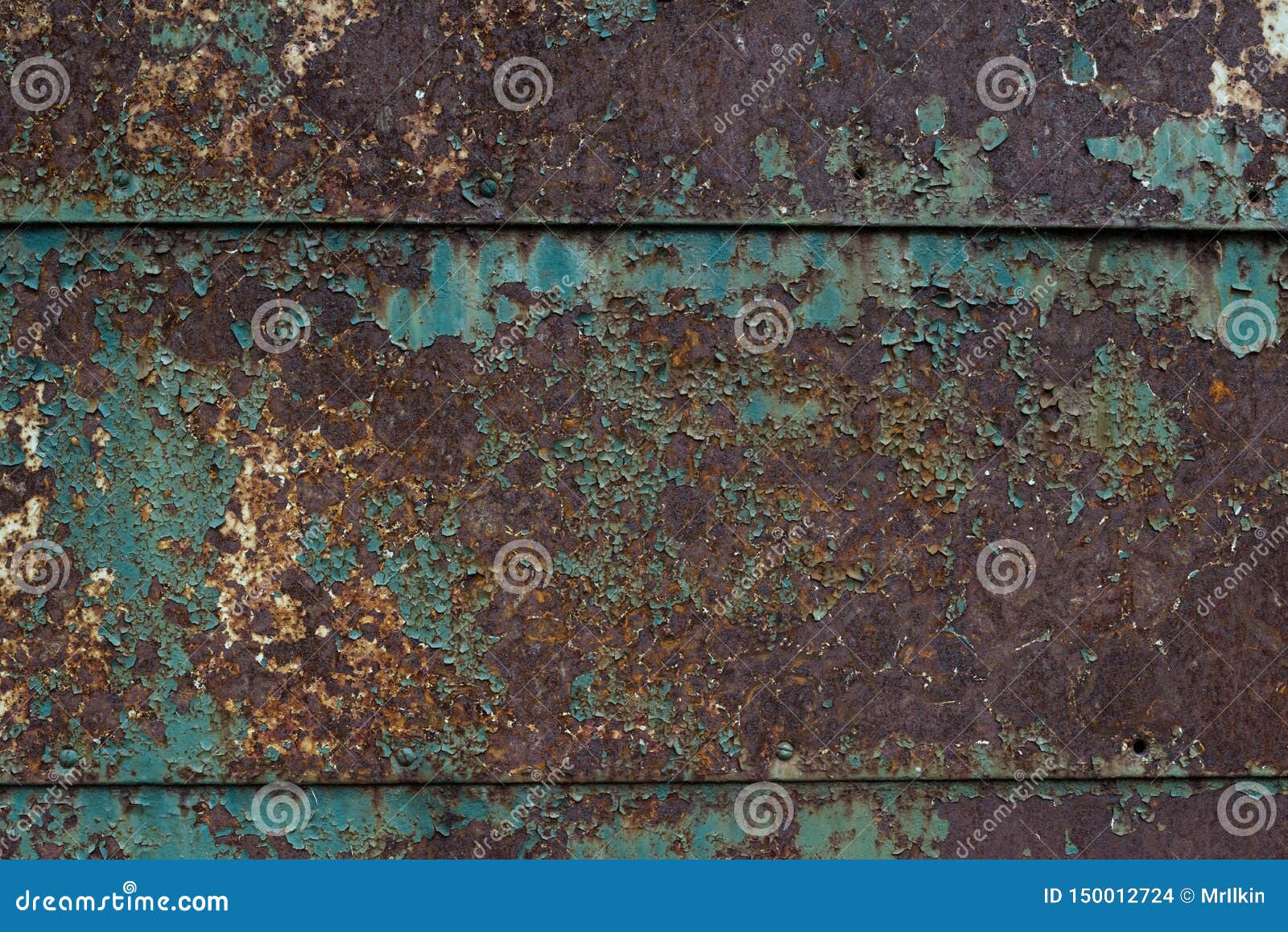 Old Rusty Sheet Metal with Peeling Blue Paint Stock Photo Image of