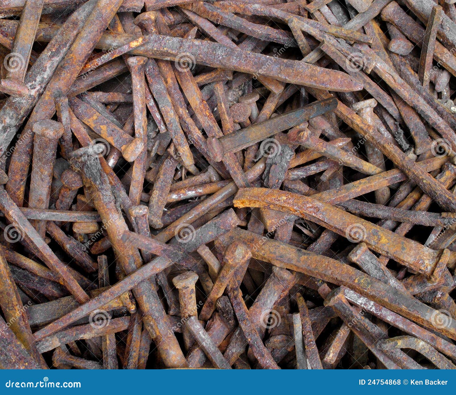 Old rusty square nails stock photo. Image of rusty, vintage 24754868