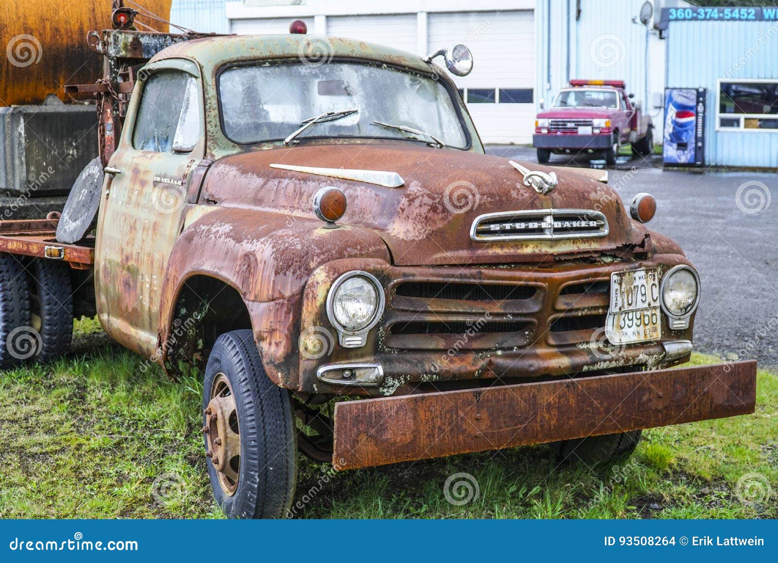 Old Rusty Studebaker Car in Forks FORKS WASHINGTON Editorial Stock