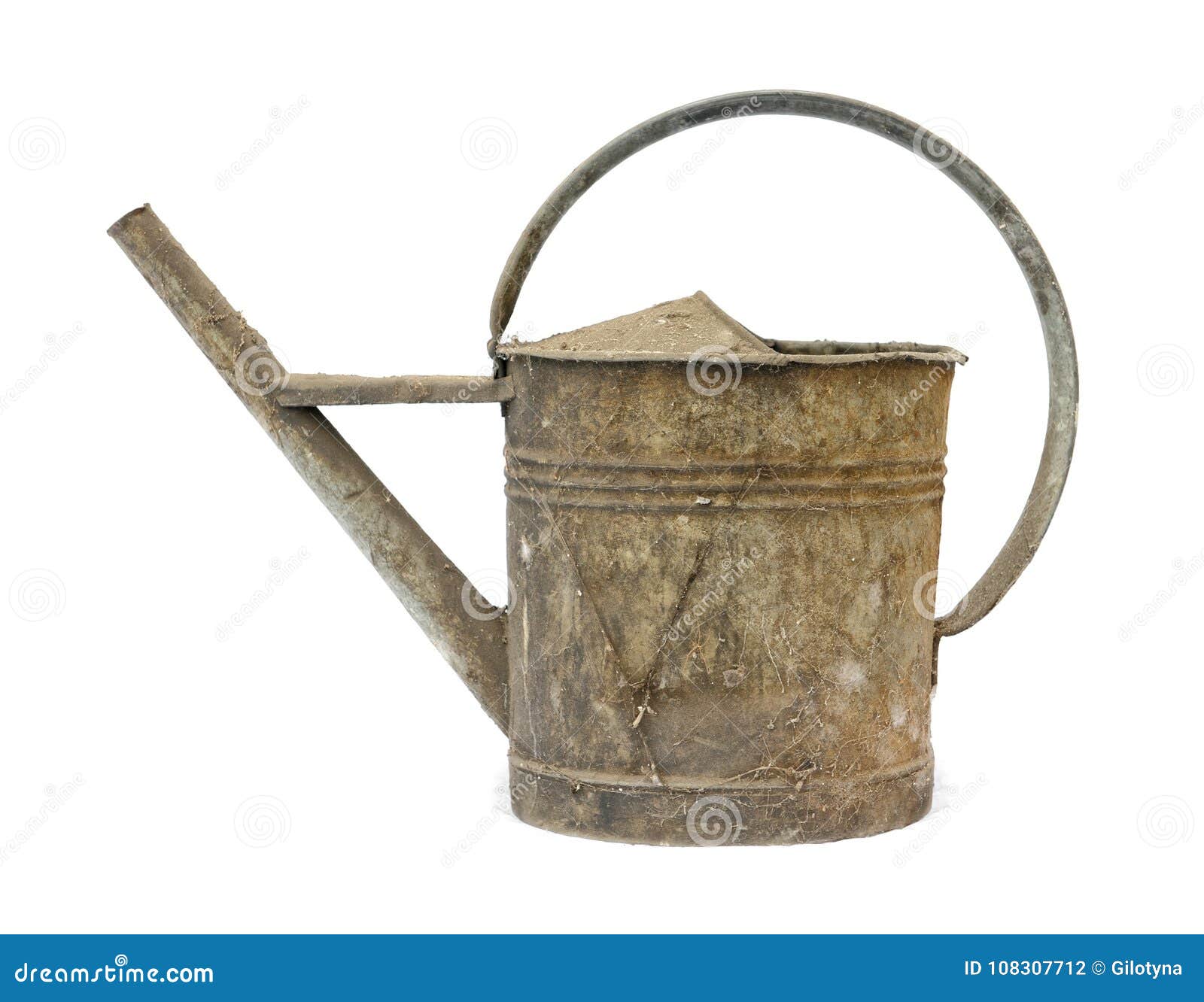 Old rusty watering can stock photo. Image of accessories 108307712