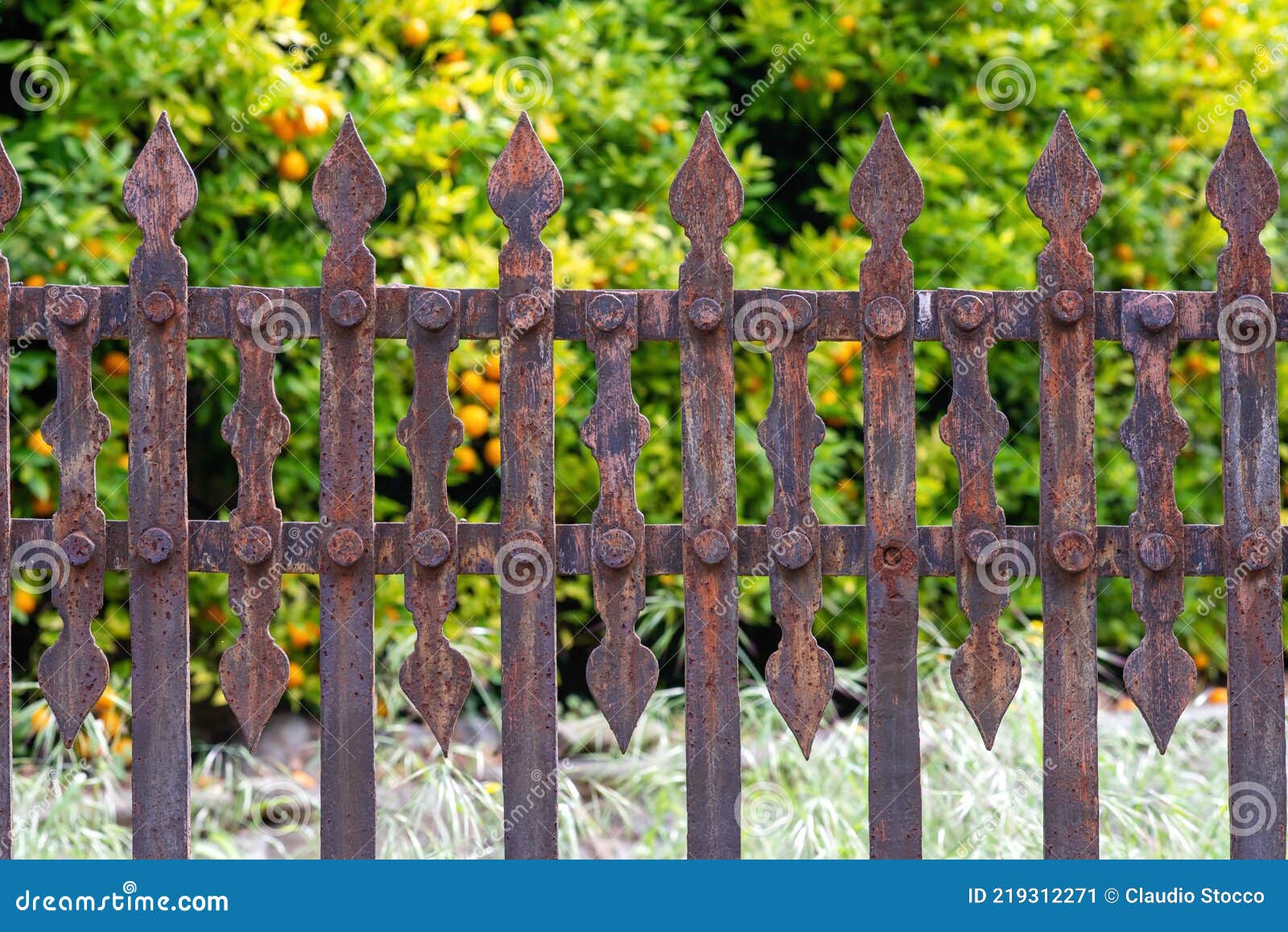 Old Rusty Wrought Iron Railing Stock Image Image of house, outdoor