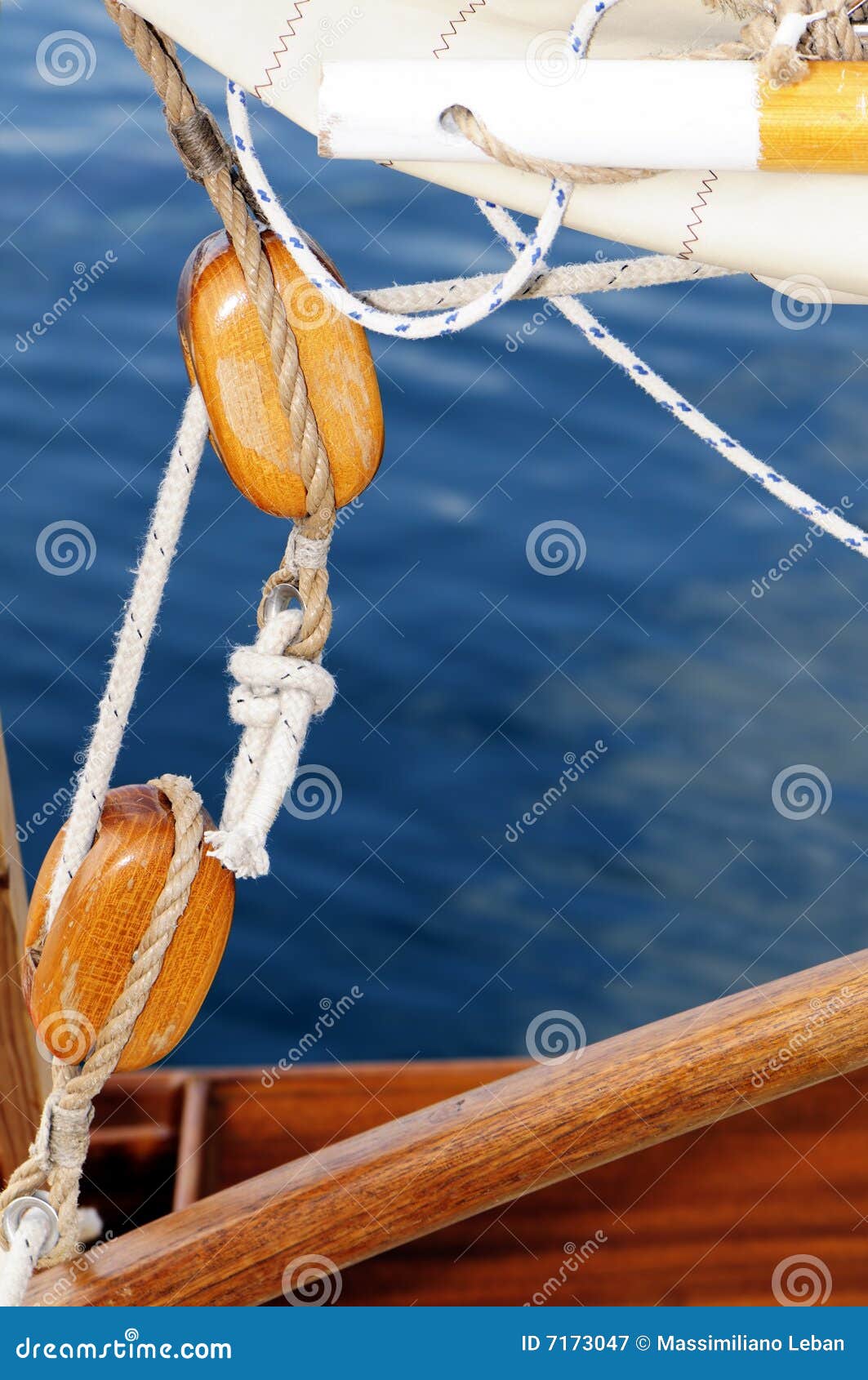 Old sailing pulleys stock image. Image of equipment, yachting 7173047