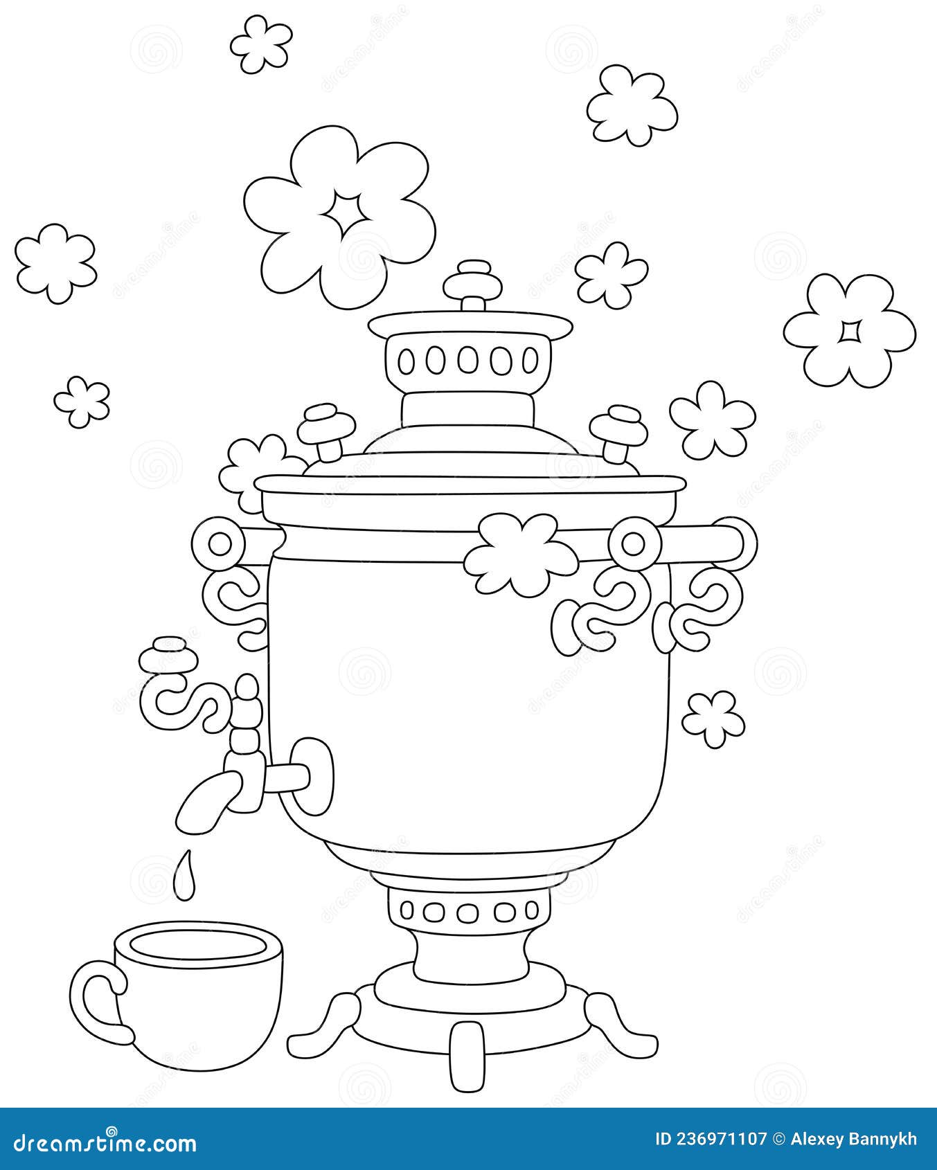 Samovar Coloring Stock Illustrations 68 Samovar Coloring Stock Illustrations Vectors Clipart Dreamstime