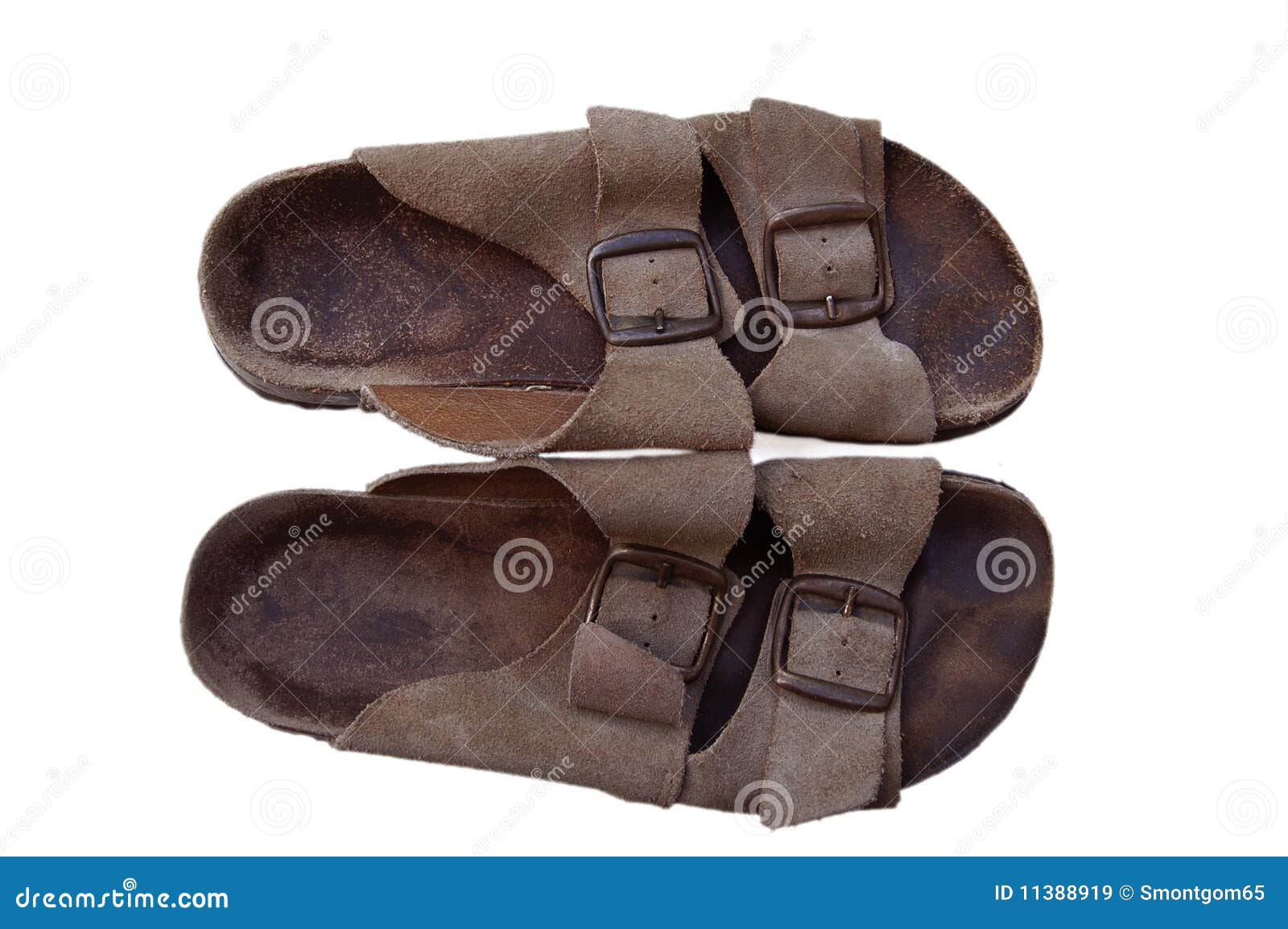 Old sandals isolated stock image. Image of buckle, clothing - 11388919