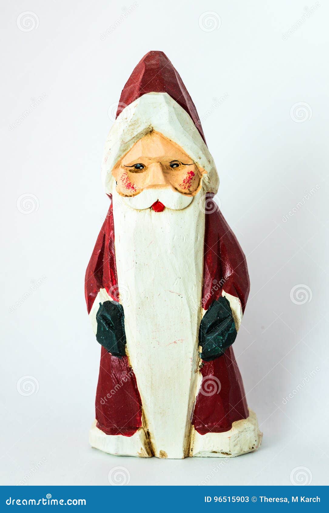 Old Santa Claus Statue Figurine Sharp High Resolution Photo Stock