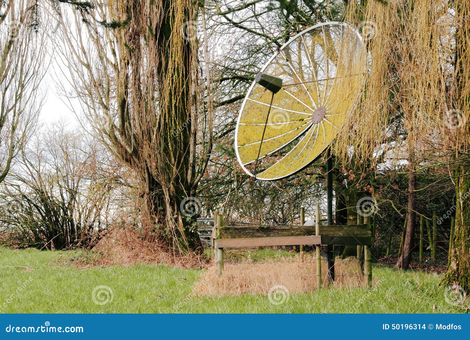 Old Satellite Dish Stock Photo Image Of Retro Junk 50196314