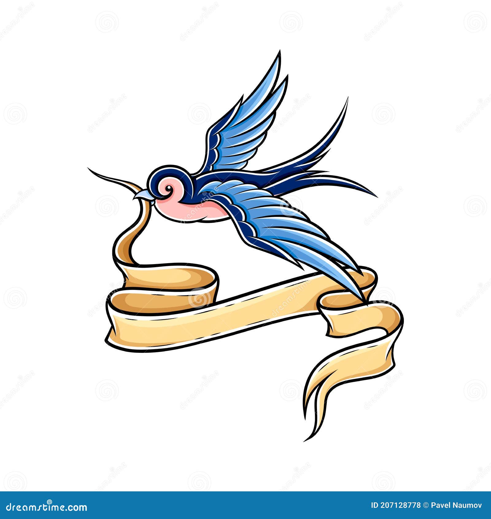 Old School Blue Swallow Holding Banner or Ribbon in Its Beak Vector Illustration Stock Illustration - Illustration of hope, blue: 207128778 Old School Blue Swallow Holding Banner or Ribbon in Its Beak Vector Illustration Stock Illustration - Illustration of hope, blue: 207128778