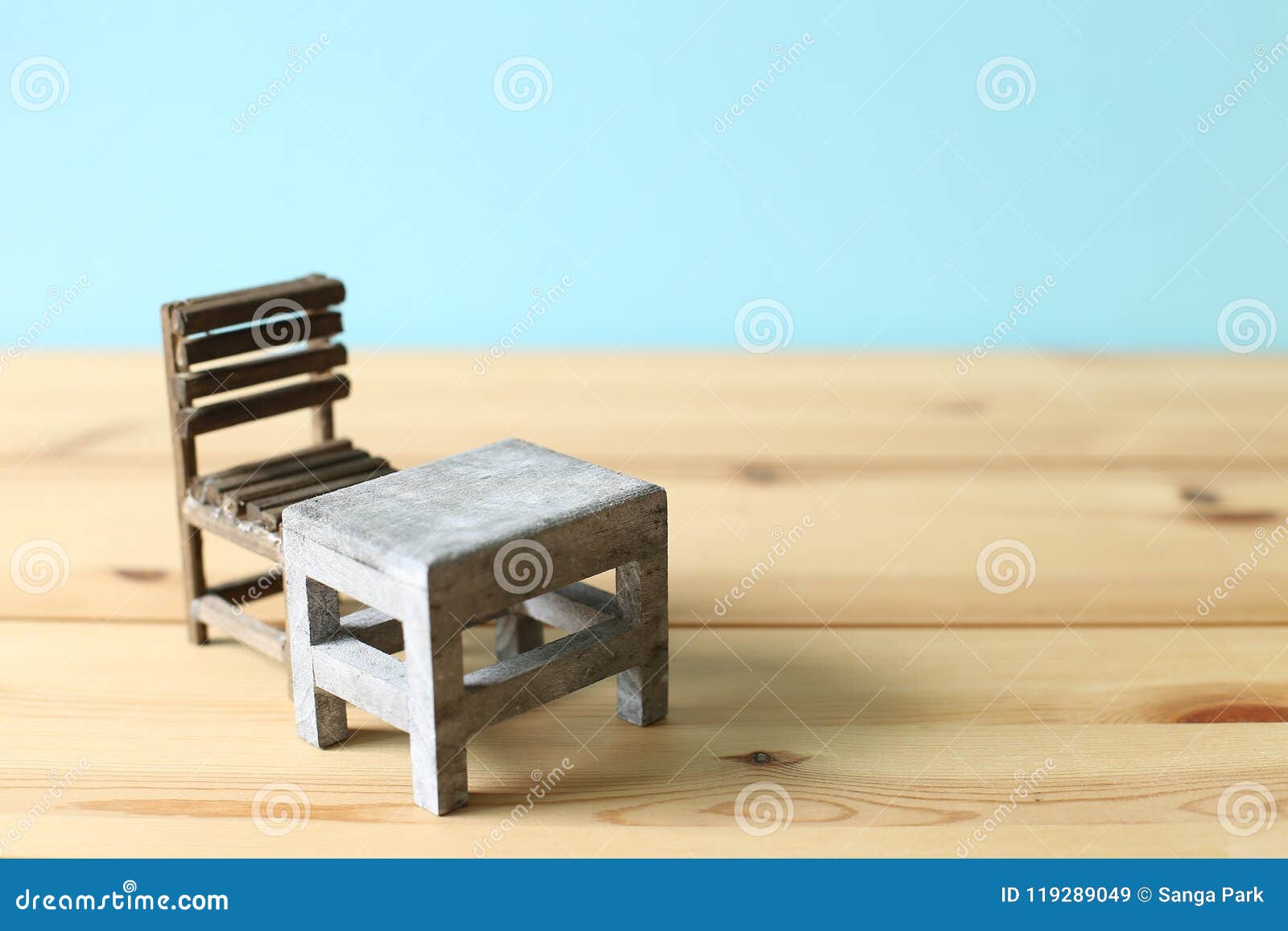 Old School Desk And Chair Stock Image Image Of Desktop 119289049