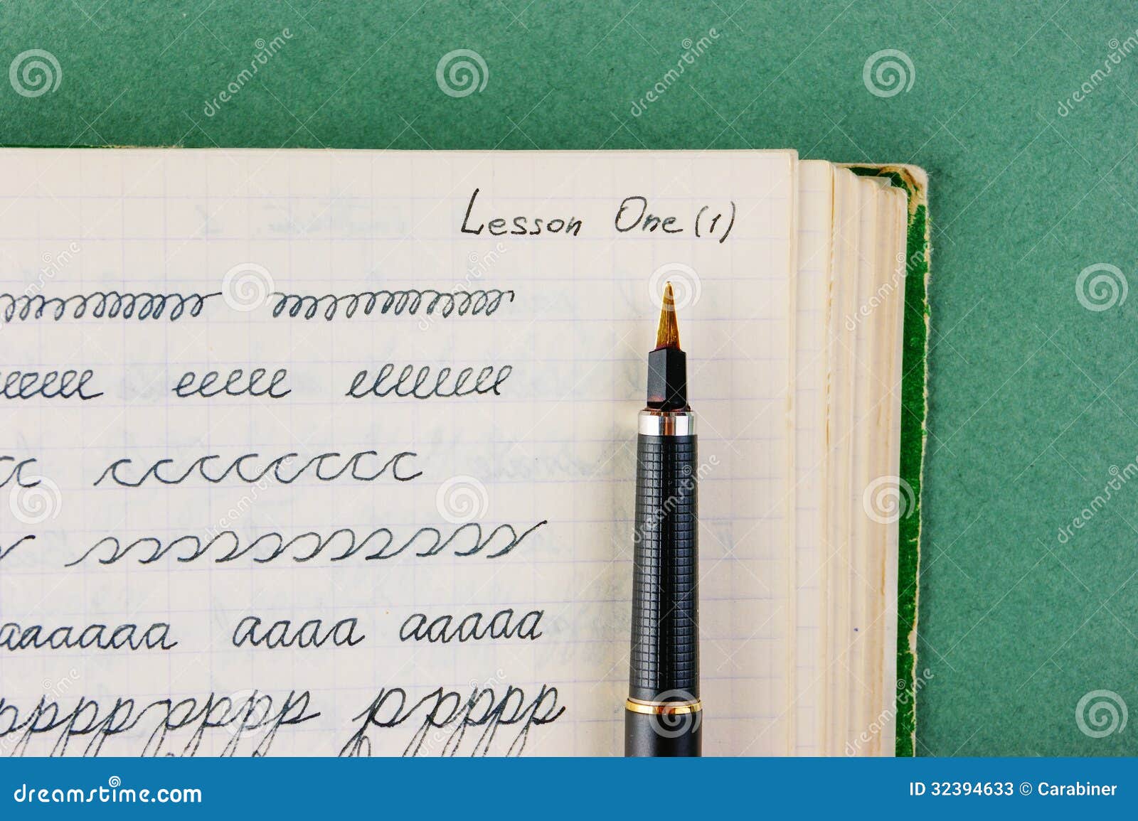 Old school exercise book stock image. Image of design 32394633