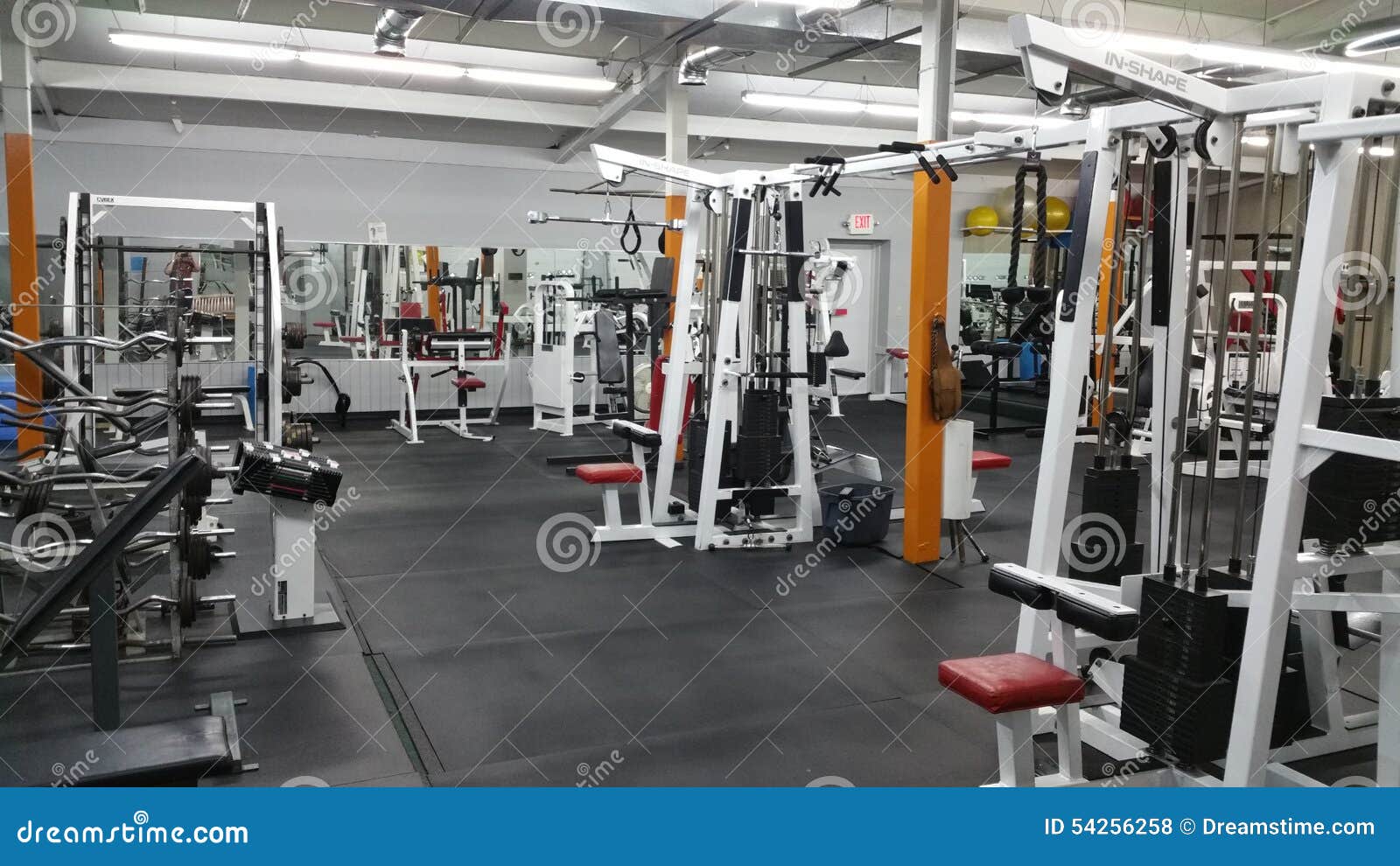 Old school gym editorial stock photo. Image of fitness 54256258