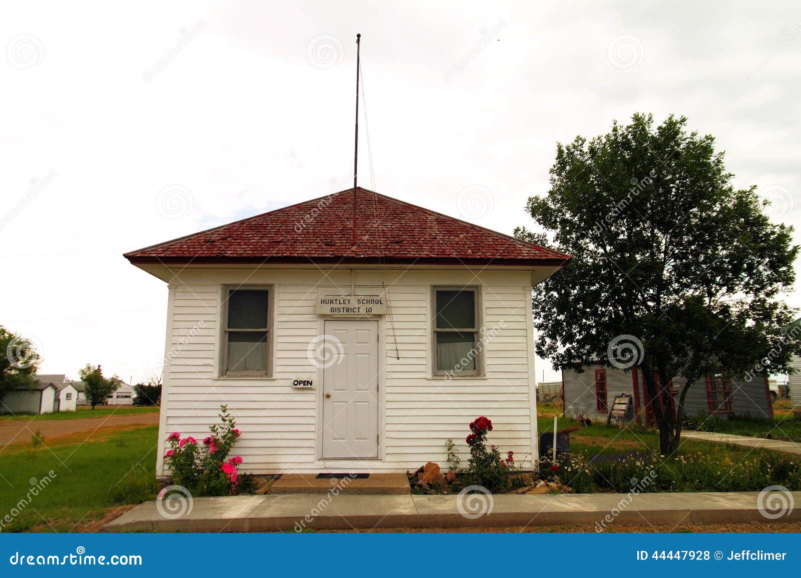Old School House in Montana Stock Photo Image of buildings