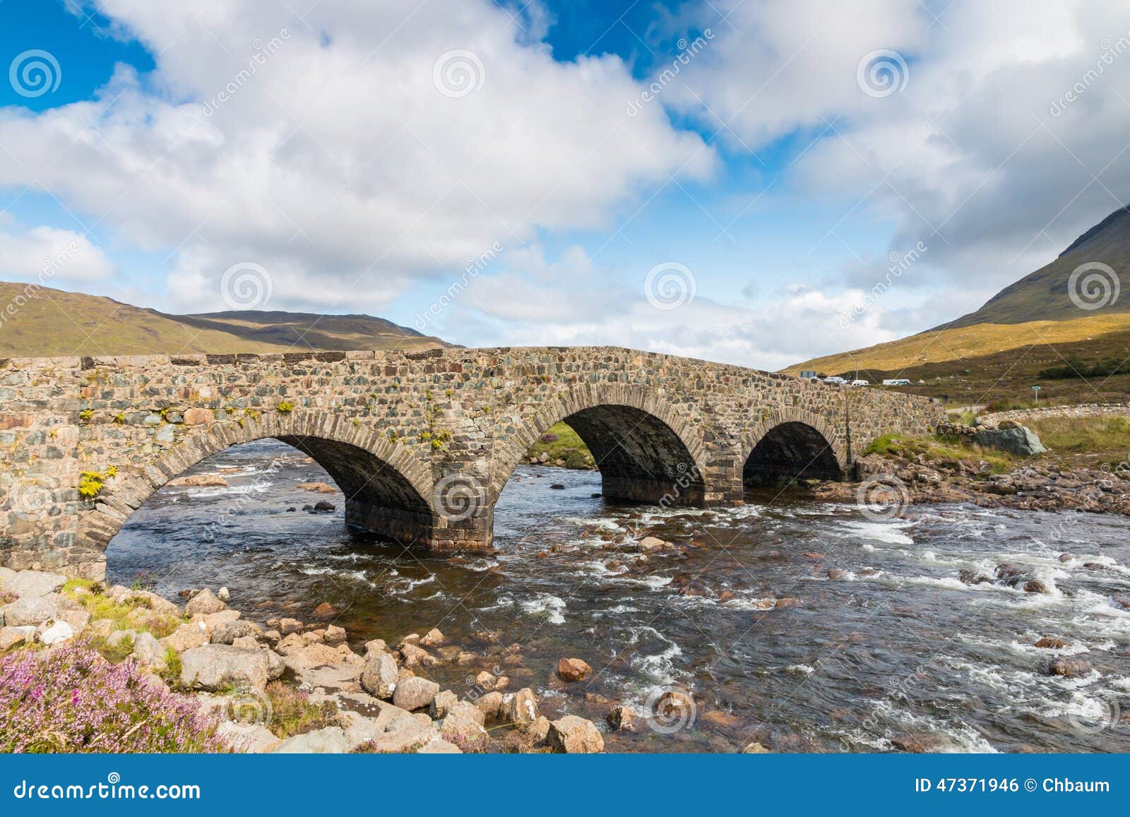 Old Scottish Stone Bridge stock photo. Image of grass 47371946