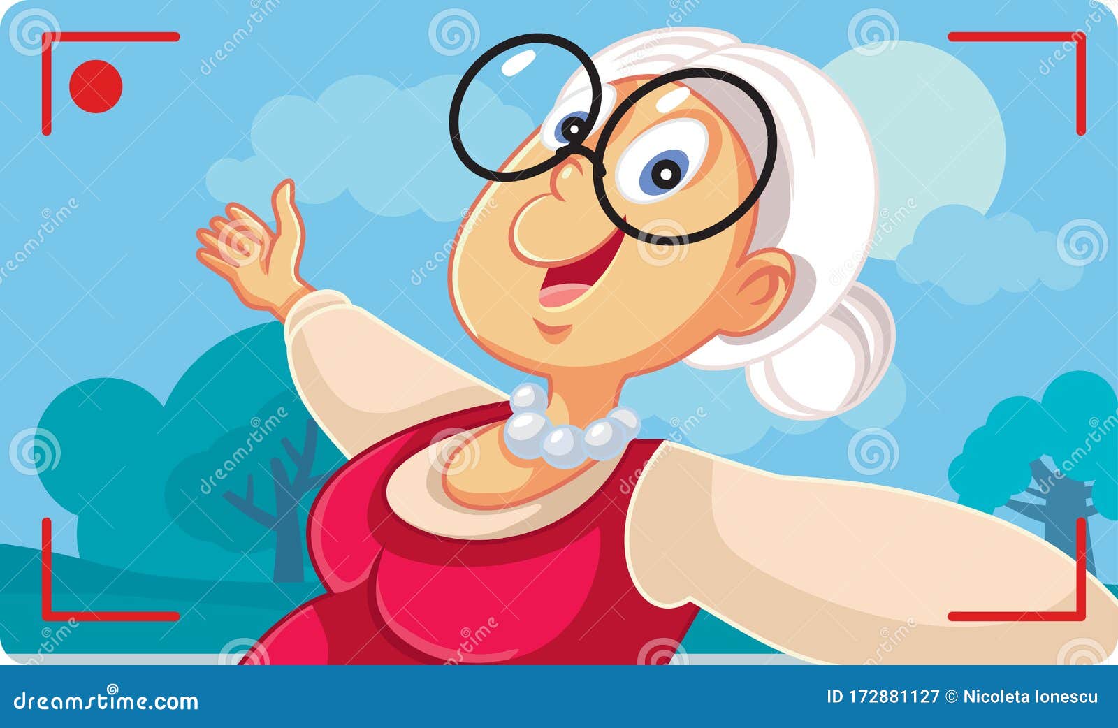 Old Senior Lady Taking a Selfie Outside Stock Vector - Illustration of adult, camera: 172881127 Old Senior Lady Taking a Selfie Outside Stock Vector - Illustration of adult, camera: 172881127