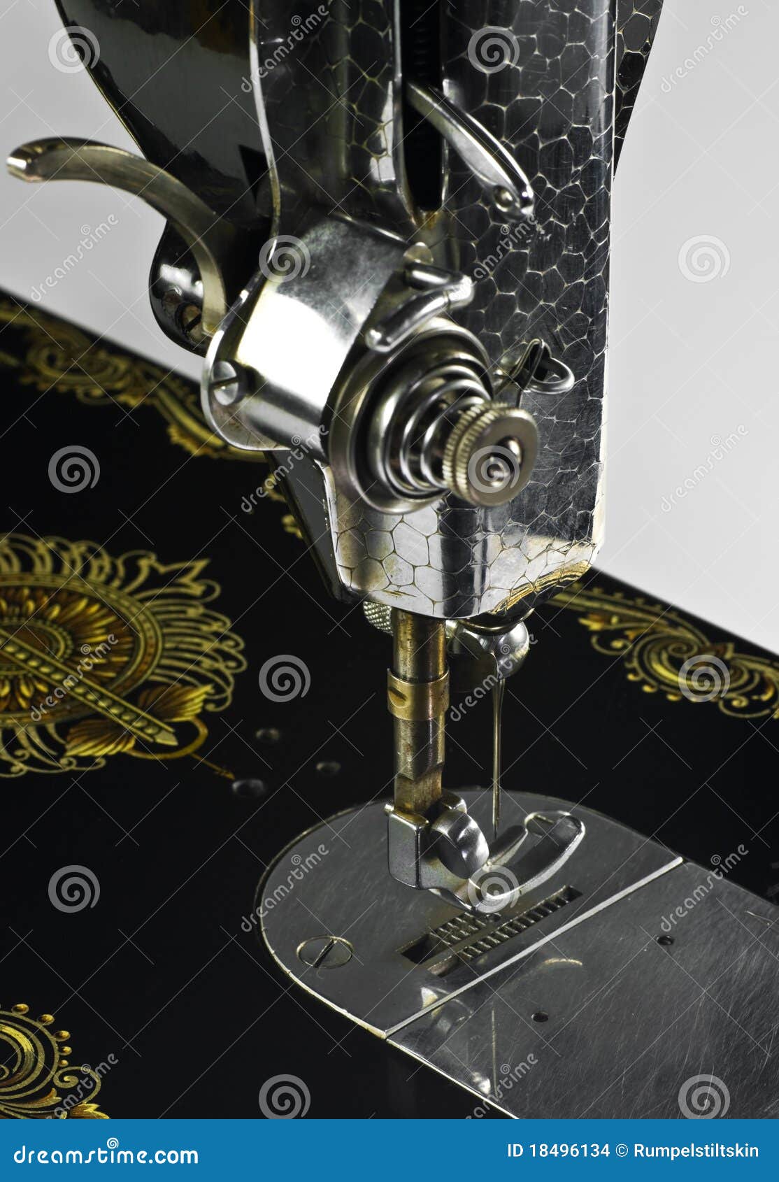 Old sewing machine stock photo. Image of equipment, mechanic 18496134