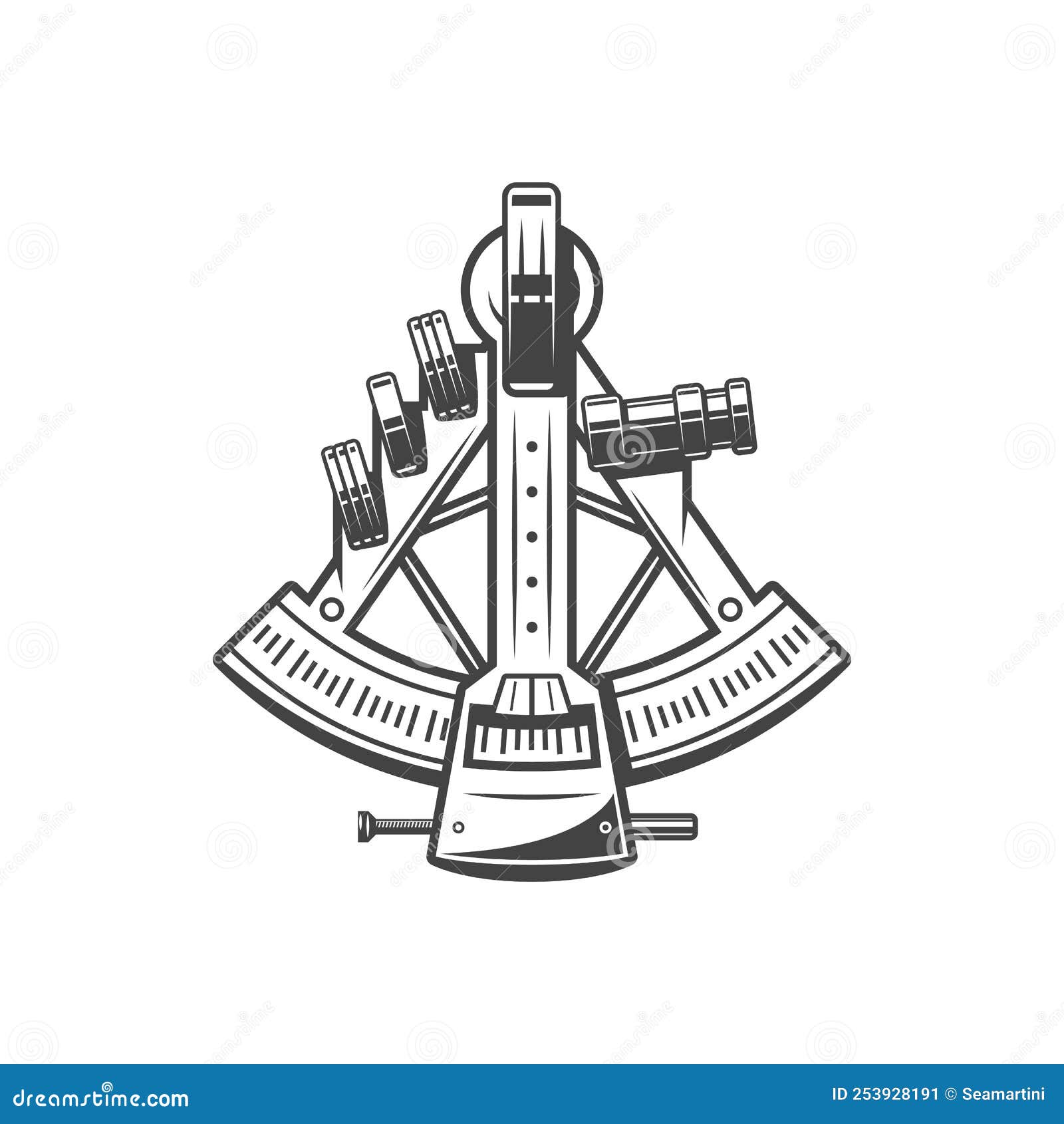 Old Measuring Instrument for Navigation Stock Image - Image of