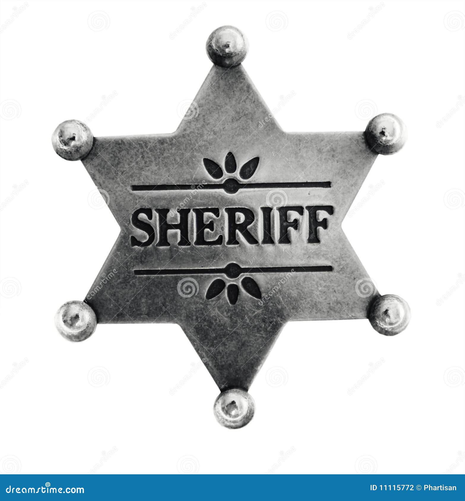 old sheriff star badge