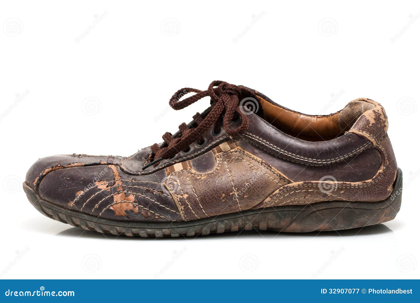Old shoe stock image. Image of rubber, poverty, leather 32907077