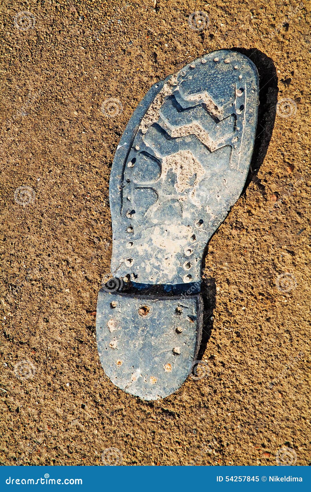 Old shoe sole stock image. Image of brown, shoe, path - 54257845