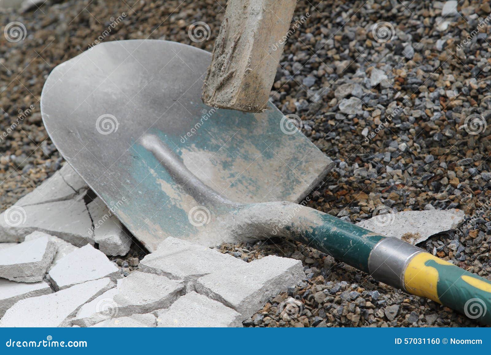 Old shovel lain stock photo. Image of property, iron 57031160