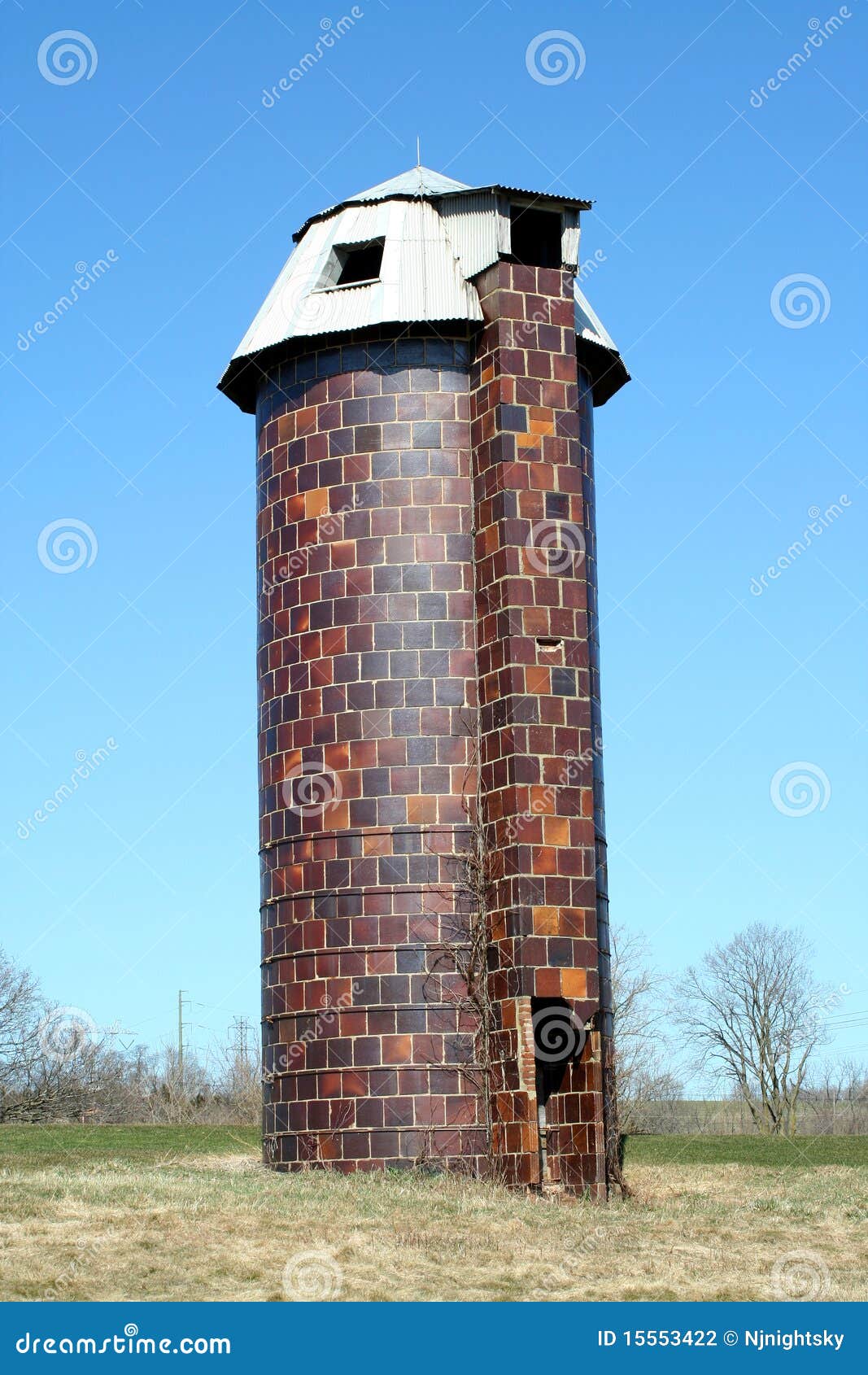 Old silo stock photo. Image of outside, silos, rural 15553422