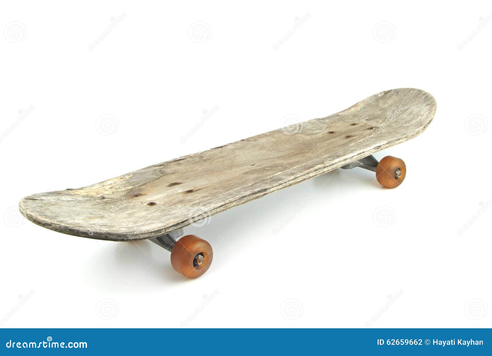 Old Skateboard Isolated on White Background Stock Photo Image of