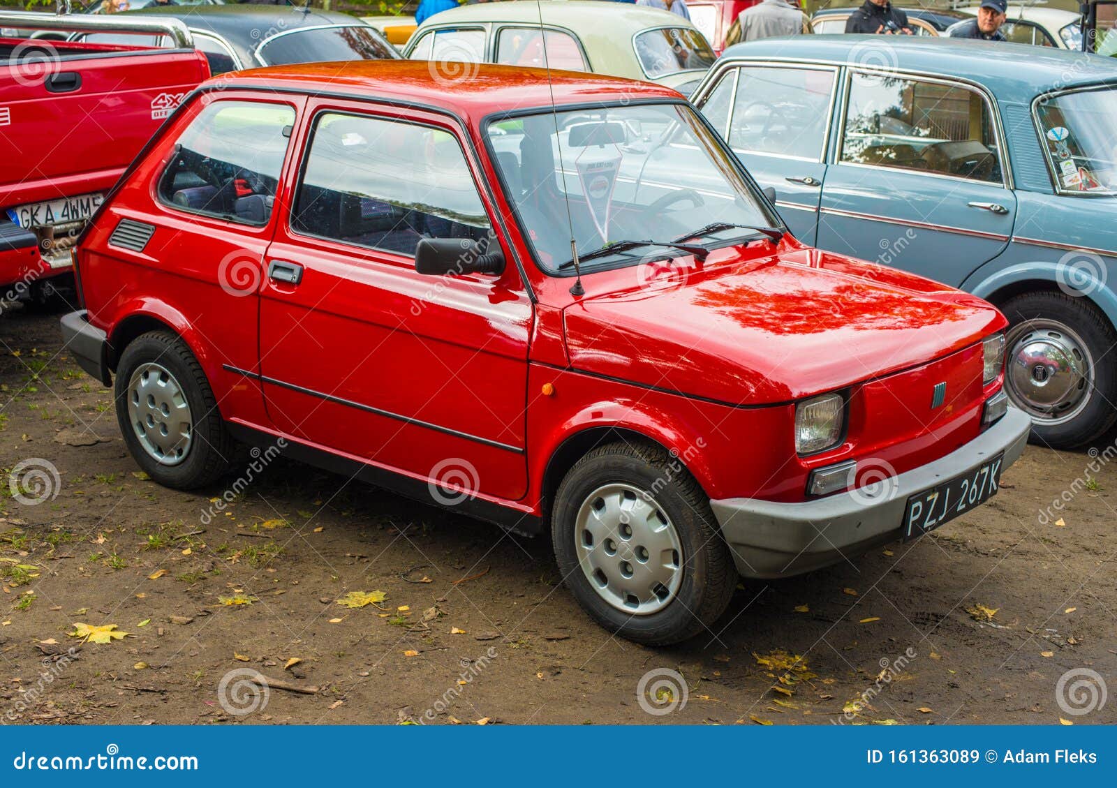 City Riga Latvian Republic Oldtimer Car Fiat 126 At Capital Riga