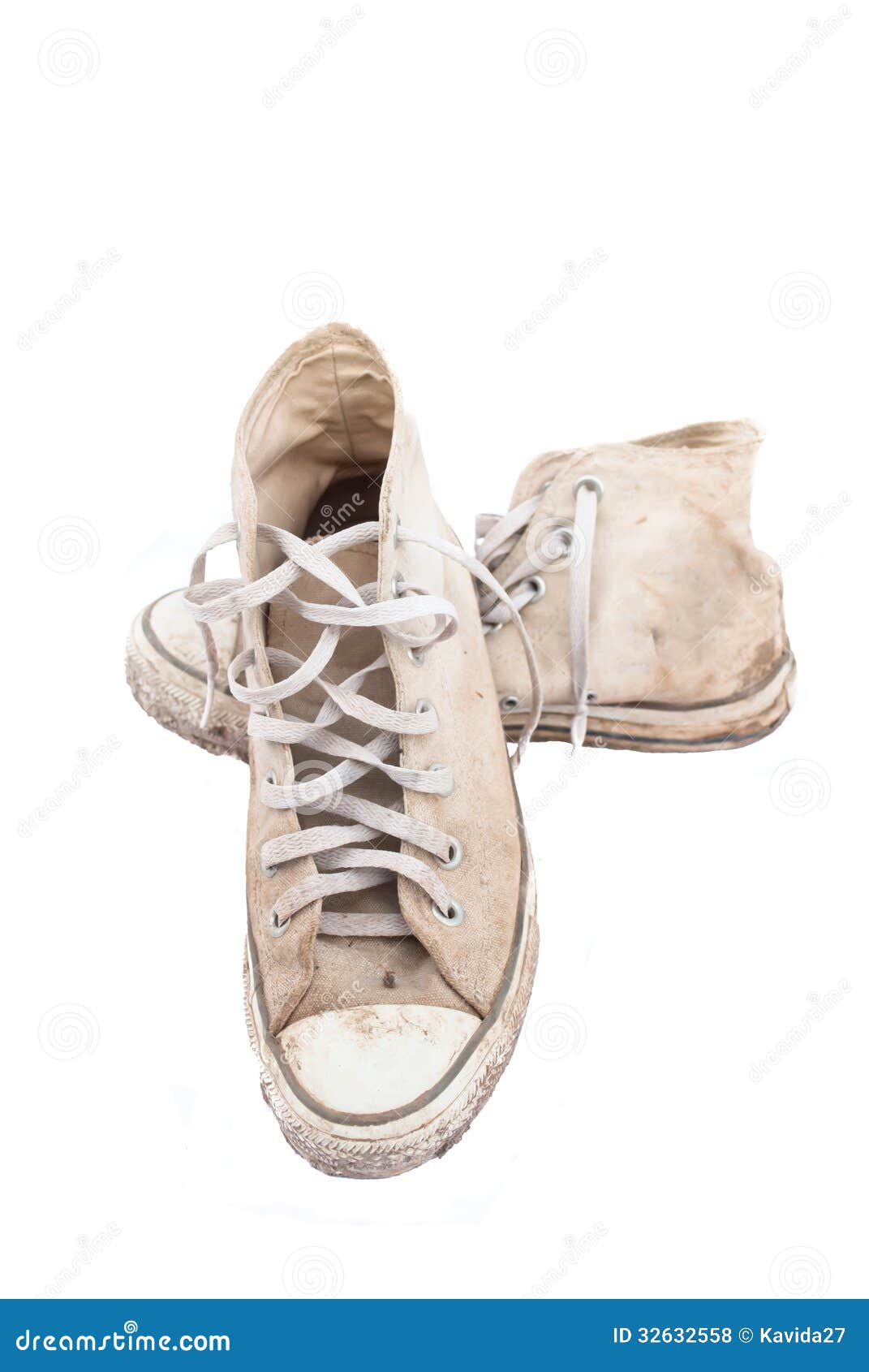 Old sneakers . stock photo. Image of isolated, canvas - 32632558