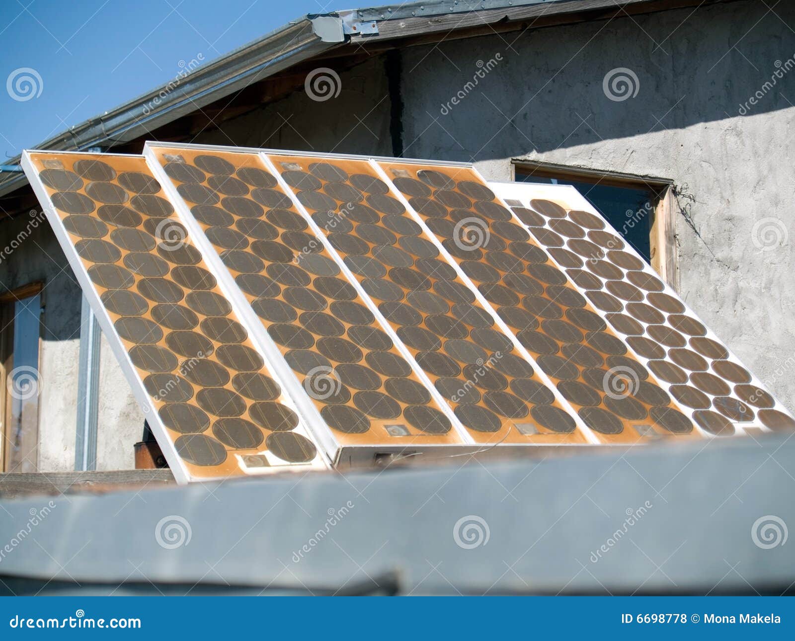 Old Solar Panel From 1970's Royalty Free Stock Photos Image 6698778
