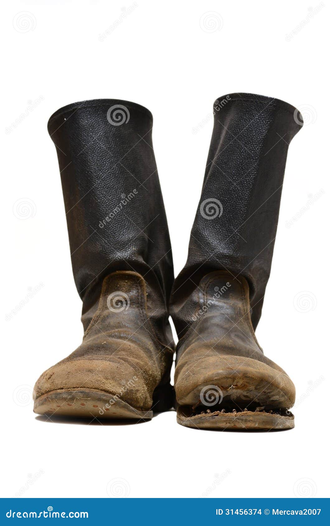 The Old Soldiers Boots. Stock Images - Image: 31456374