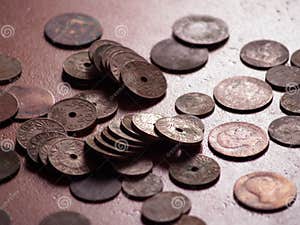 Old Spanish Coins Stock Photo Image Of Numismatics Savings 1360252