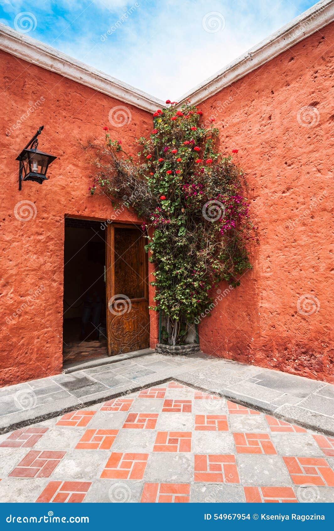 old spanish colonial mansion, arequipa, peru