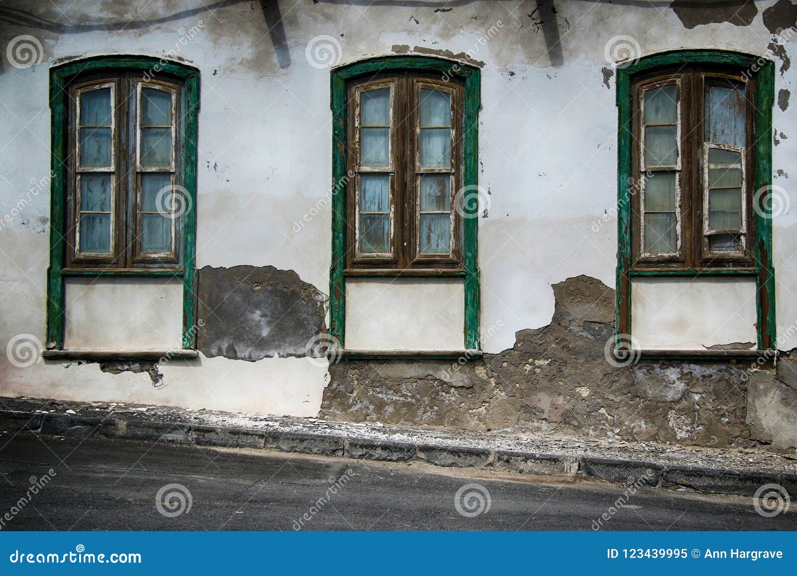 Old Spanish Weathered Windows Stock Image Image of detail, tiles