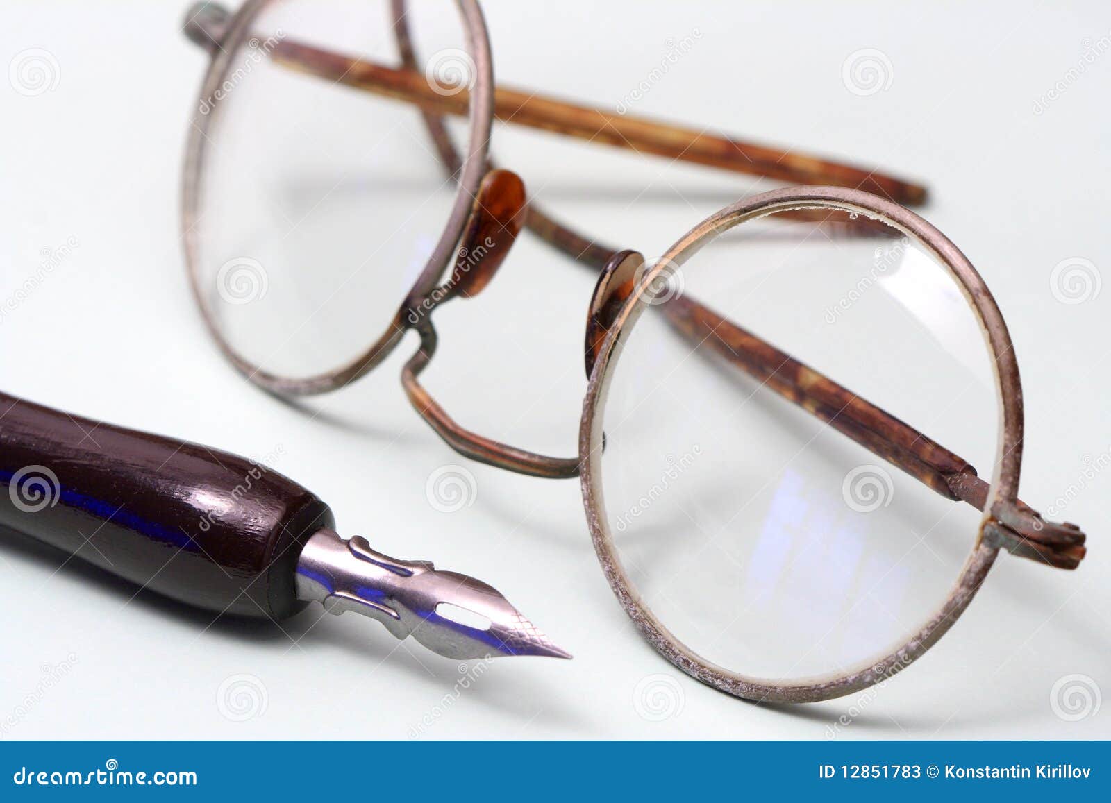 Old Spectacles stock image. Image of retro, eyeglasses 12851783