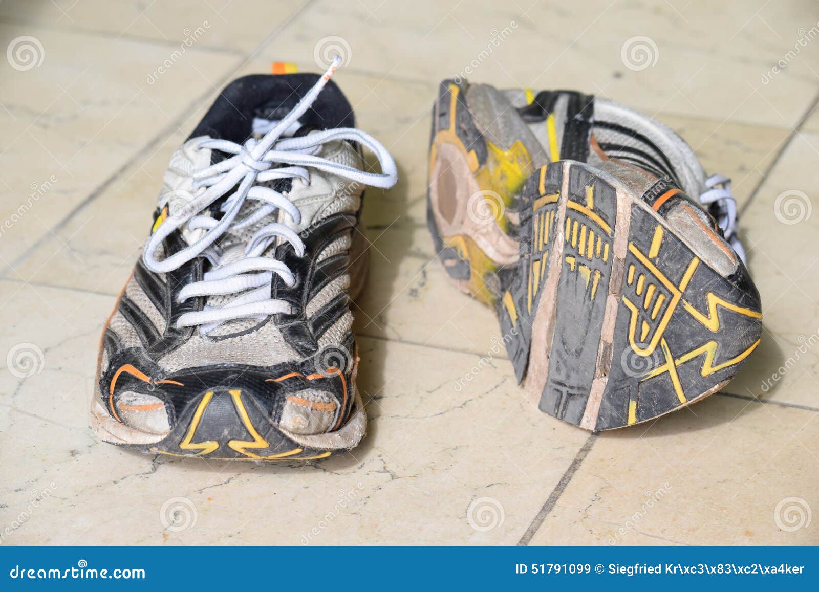 Old Sport Shoes, Old Jogging Shoes, Old Sneakers, Worn Out Sport Shoes ...